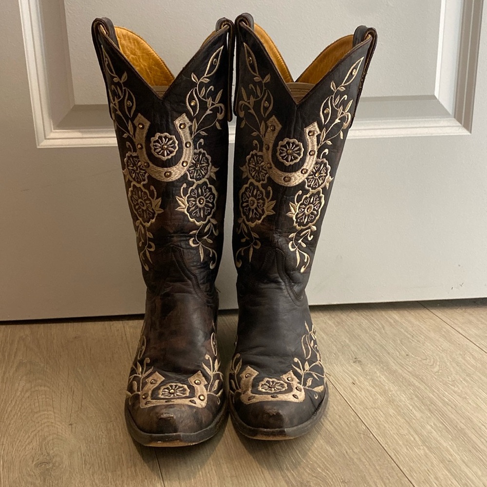 Old gringo lucky brown cowboy boots